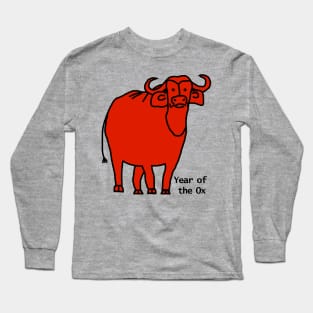 Year of the Ox Red Long Sleeve T-Shirt